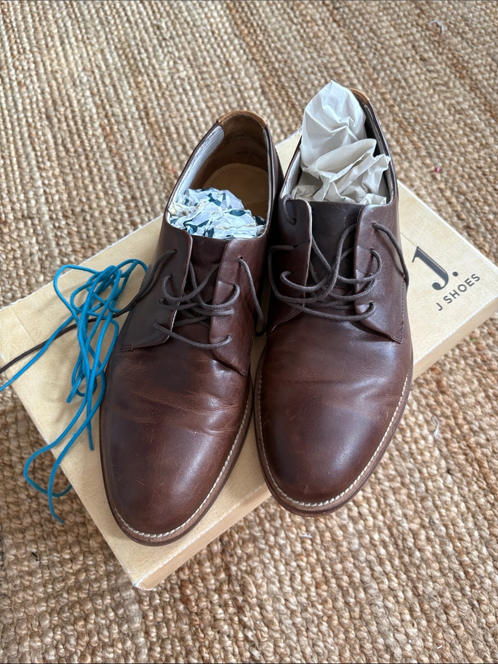 Trunk Club Men's Brown Leather derby — Classic Everyday